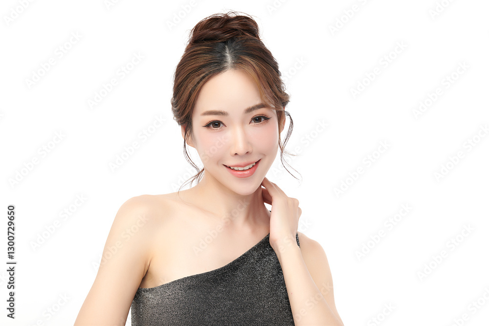 Beautiful young asian woman with clean fresh skin on white background, Face care, Facial treatment, Cosmetology, beauty and spa, Asian women portrait. Beautiful young asian woman with clean fresh skin on white background, Face care, Facial treatment, Cosmetology, beauty and spa, Asian women portrait.