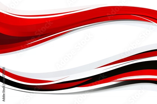 Abstract Red Black White Wave Background Design Graphic Illustration
