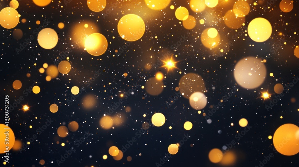 Golden Bokeh Lights Background: A Sparkling Celebration Golden Bokeh Lights Background: A Sparkling Celebration