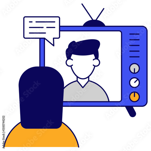 Modern design icon of tv transmission