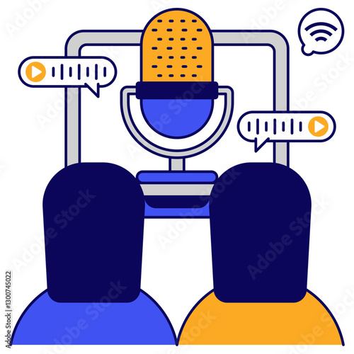 Premium download icon of vocalist