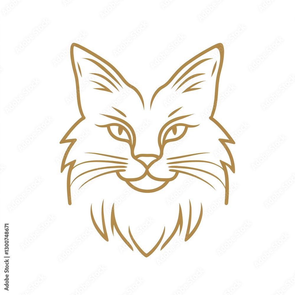 Elegant Golden Cat: Minimalist Line Art Logo Design. Perfect for pet brands, handmade crafts, or stylish home decor. Elegant Golden Cat: Minimalist Line Art Logo Design. Perfect for pet brands, handmade crafts, or stylish home decor.