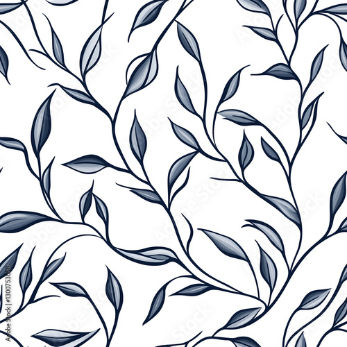 seamless background with leaves