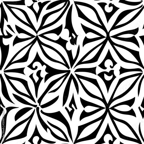 black and white seamless pattern