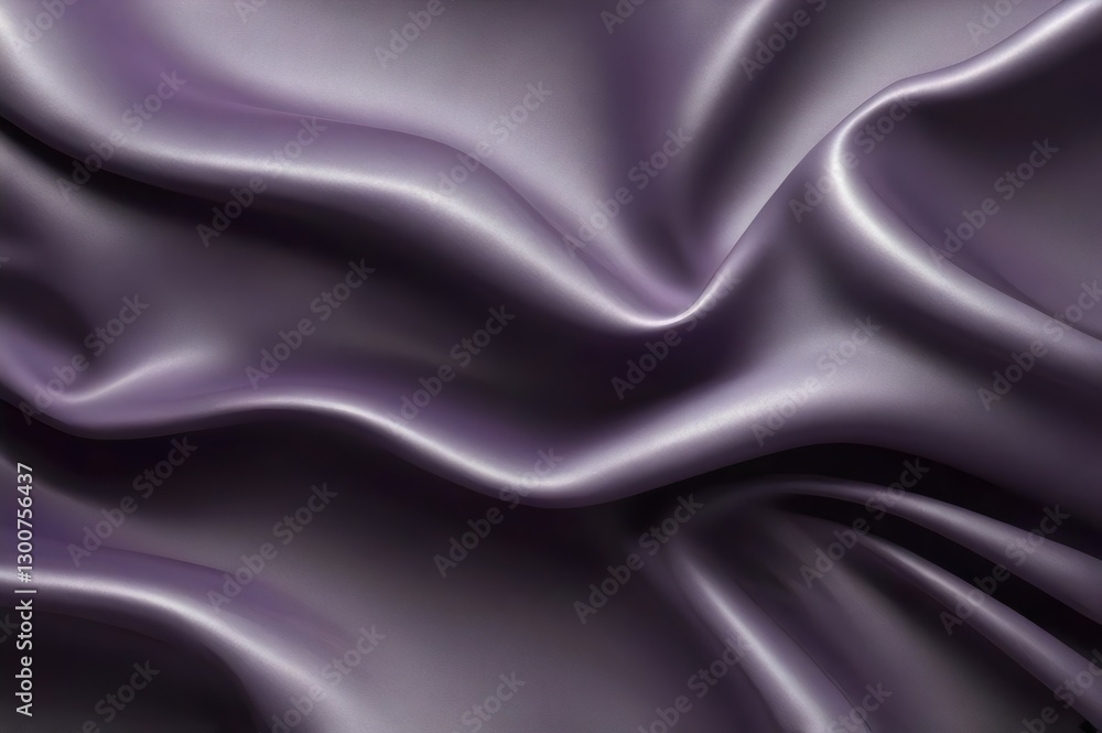 Fototapeta premium Close-Up of Smooth Purple Silk Fabric with Elegant Folds