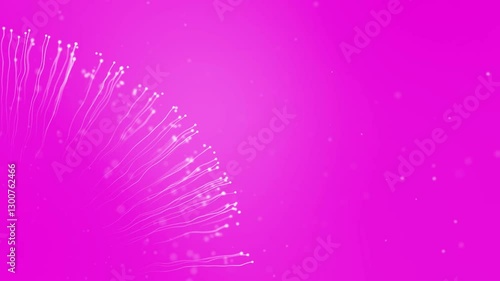 Abstract video on pink background for presentations, mockup