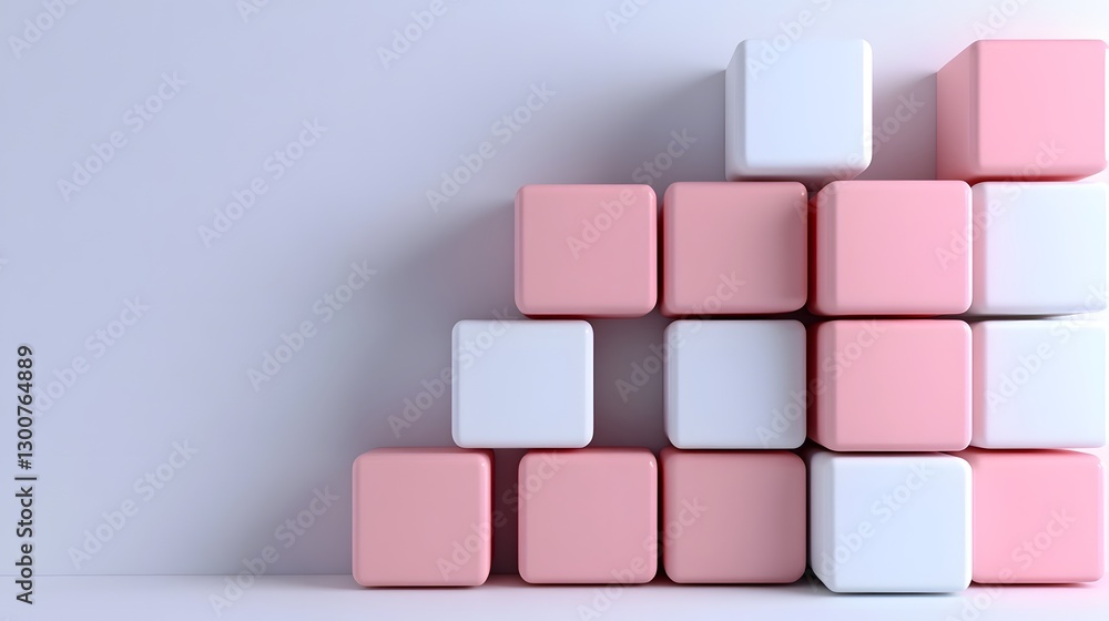 Minimalist Pastel Cubes Creating Stylish Modern Abstract Backdrop Minimalist Pastel Cubes Creating Stylish Modern Abstract Backdrop