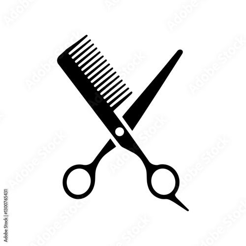Barber shop icon vector art