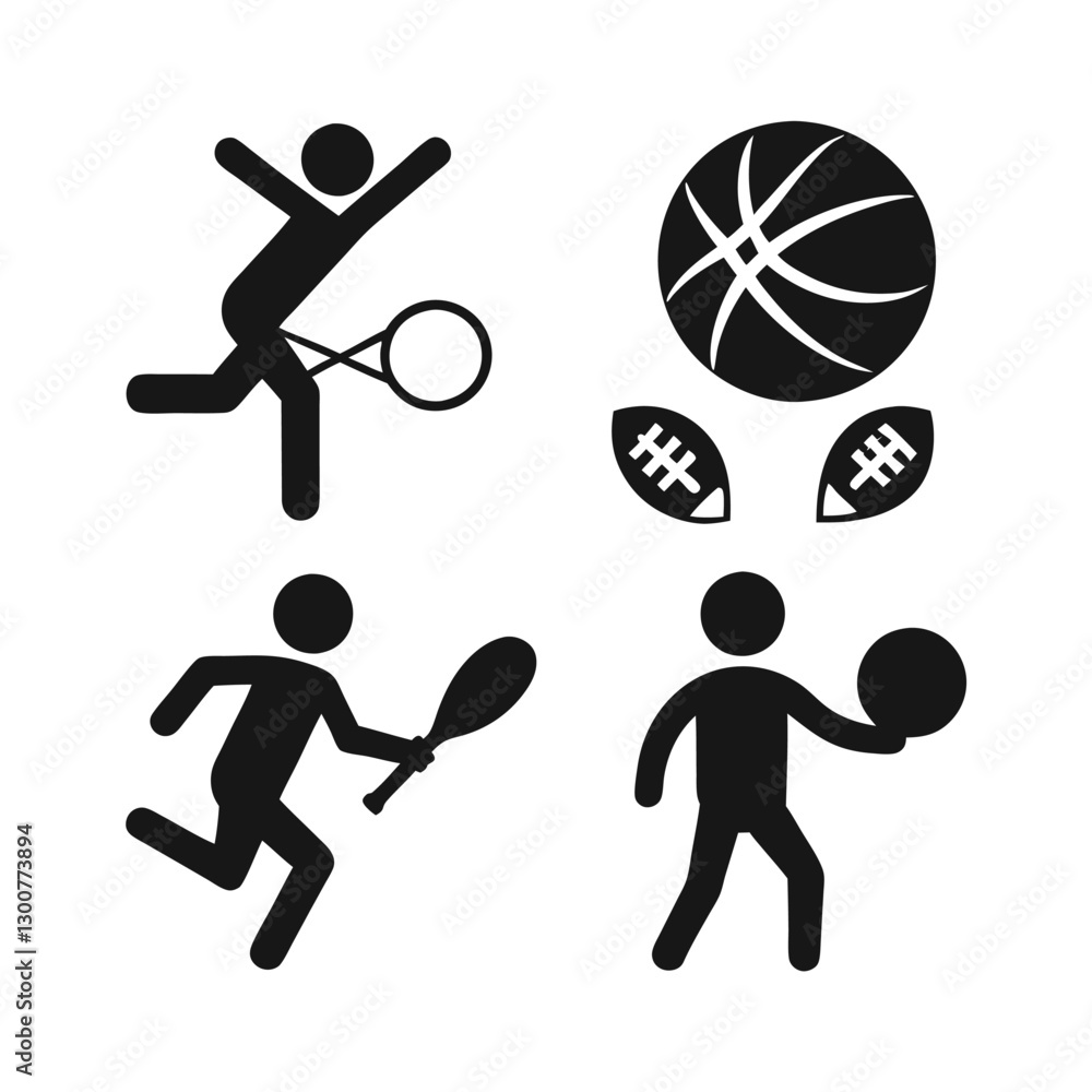 Fototapeta premium Basketball player silhouette icon vector illustration design for sports activity