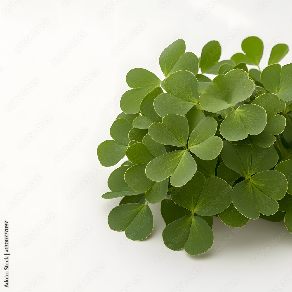 Shamrocks on white, St. Patrick’s Day Background Shamrocks on white, St. Patrick’s Day Background