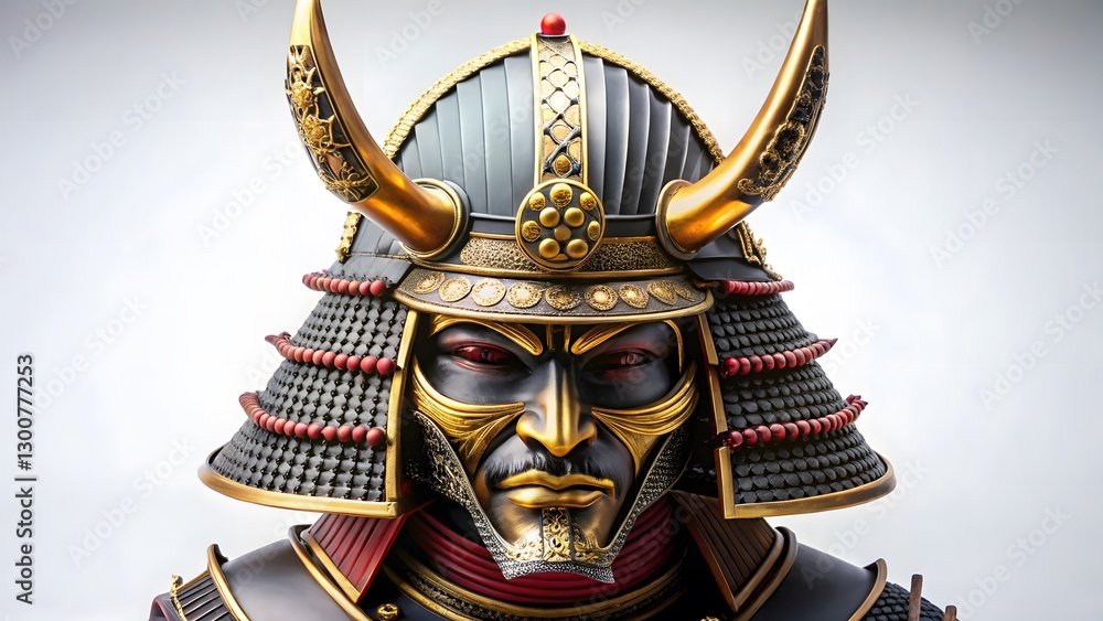 Obraz premium Samurai Helmet Bust