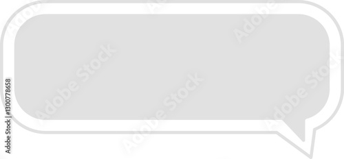 Simple chat conversation speech bubble icon