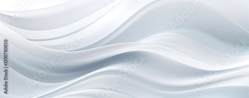 Abstract background with white waves. stylized white background with wavy and curved lines
