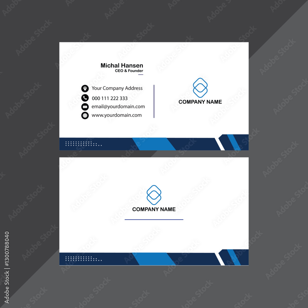 Naklejka premium modern creative business card and name card design