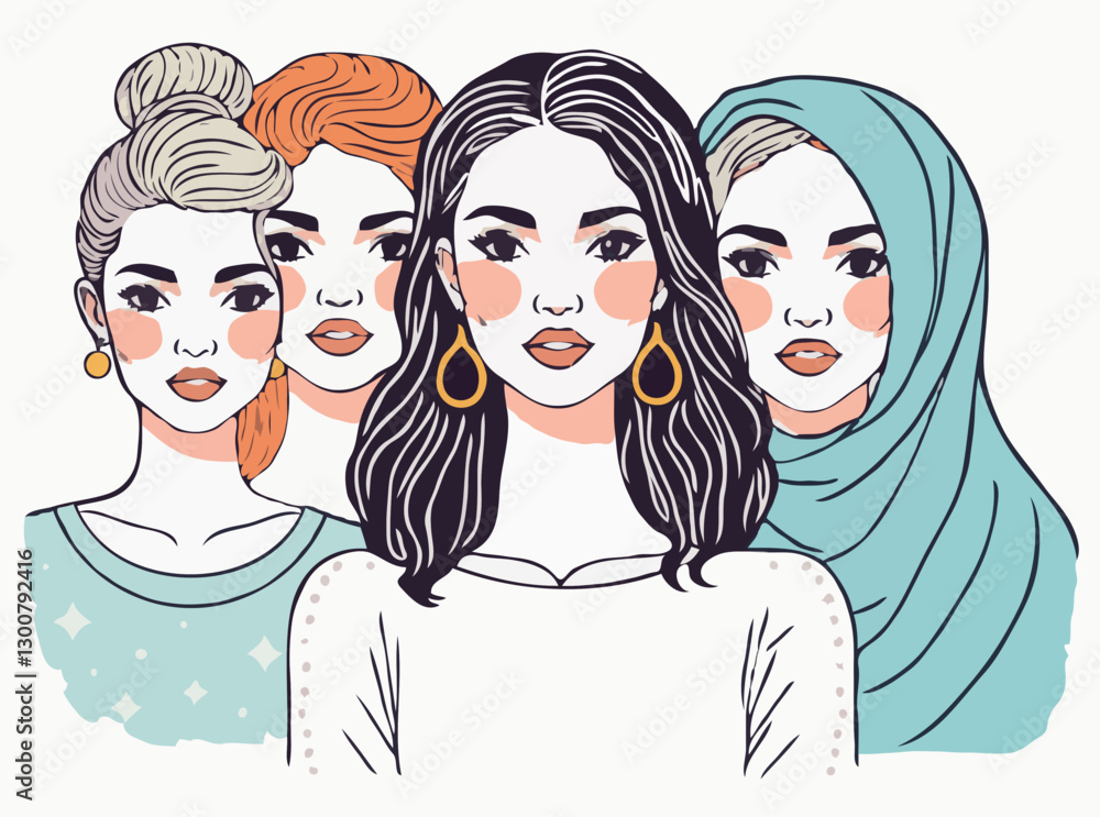 Artistic Representation of Diverse Beauty Standards Artistic Representation of Diverse Beauty Standards