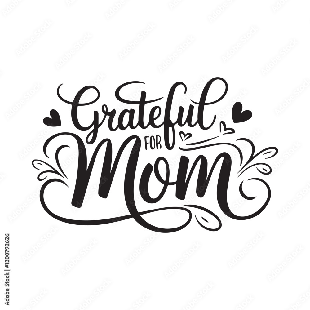 Fototapeta premium Happy Mother's Day greeting with a beautiful text design background