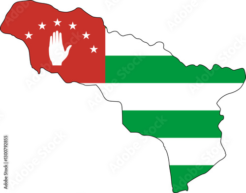 Abkhazia Flag Overlay - High-Quality Vector SVG
