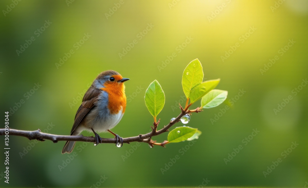 robin on a branch bird day robin on a branch bird day