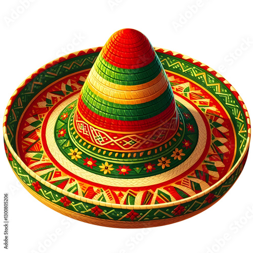 Sombrero Hats for Cinco de Mayo – Festive Illustration isolated on transparent background