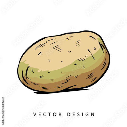 tasty potato isolated vector design illustration