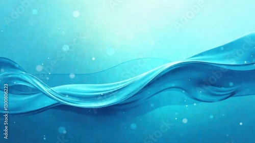 Summer background with abstract waves in sea shades, creating a water effect. Suitable for use in animations, banners and summer visual projects.