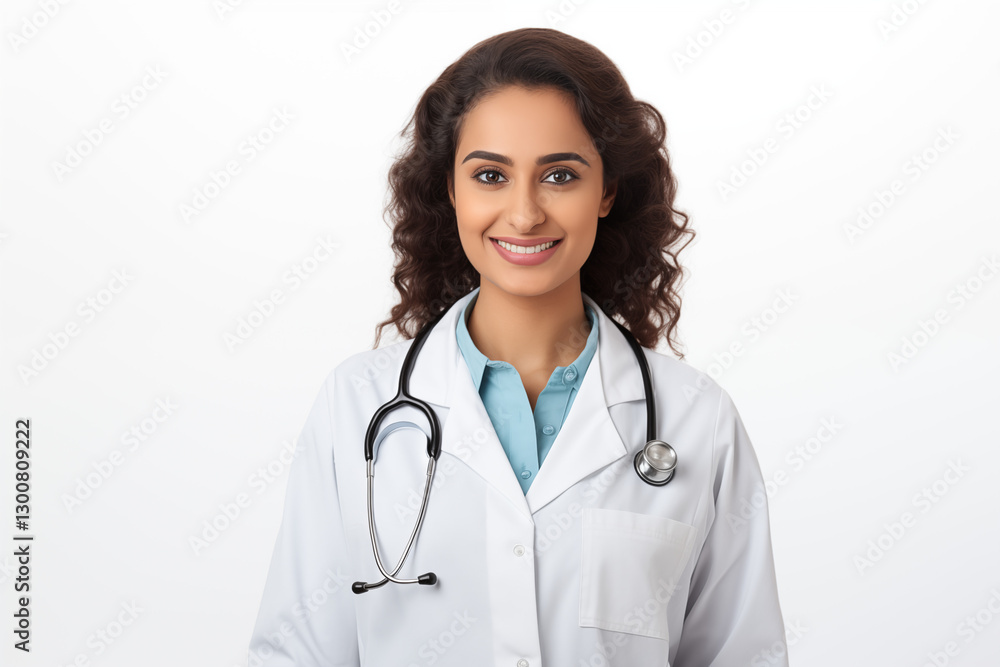 Smiling Arab women Doctor in White Coat with Stethoscope – Professional Medical Portrait on White Background, Healthcare Expert, Friendly Physician, Hospital & Clinic Concept. Women doctor. Smiling Arab women Doctor in White Coat with Stethoscope – Professional Medical Portrait on White Background, Healthcare Expert, Friendly Physician, Hospital & Clinic Concept. Women doctor.