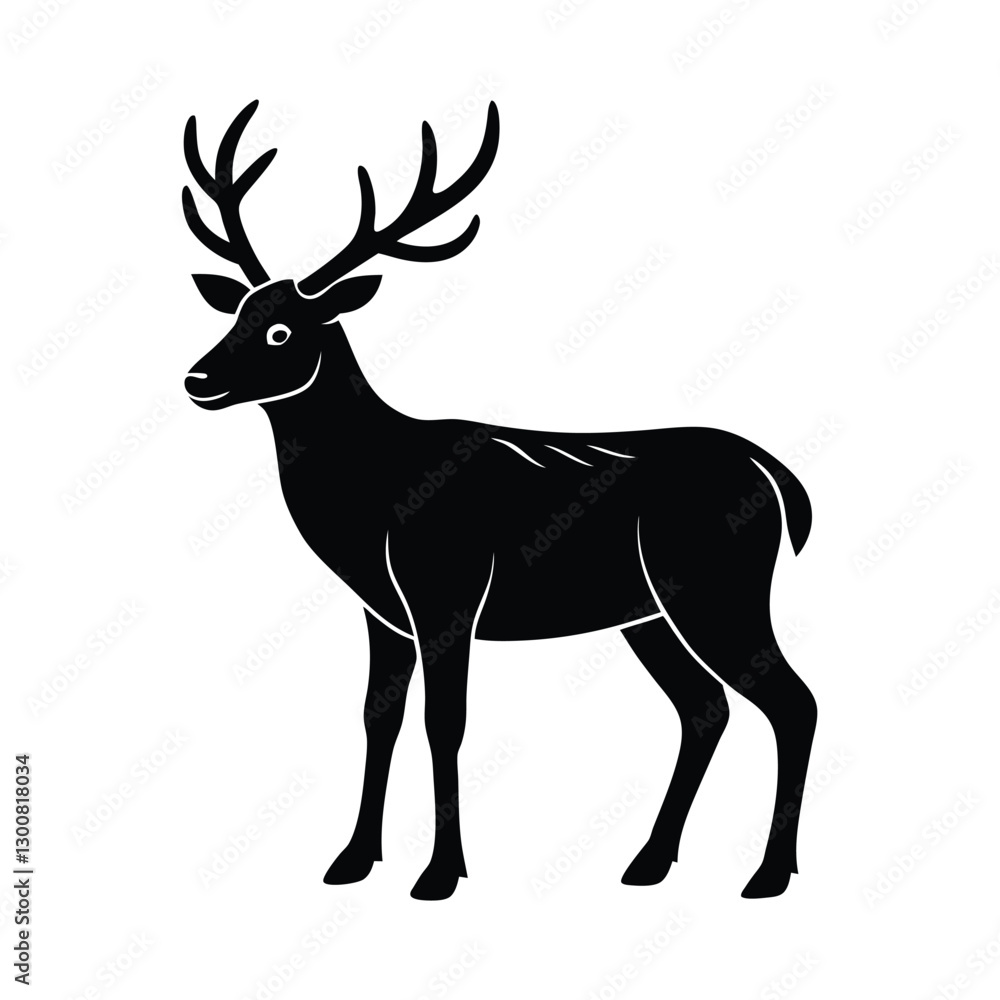 Fototapeta premium deer silhouette vector