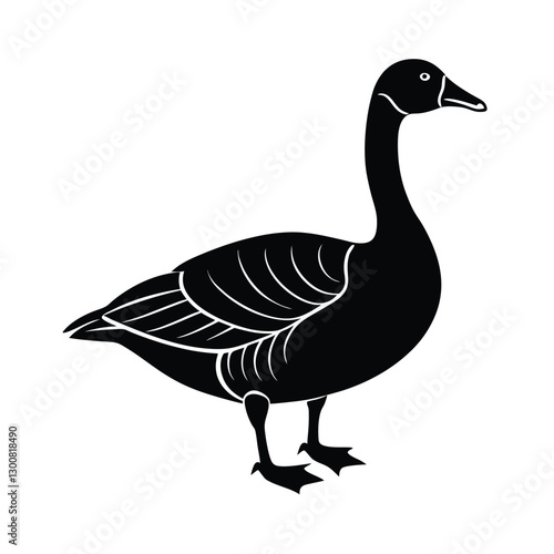 goose isolated on white background