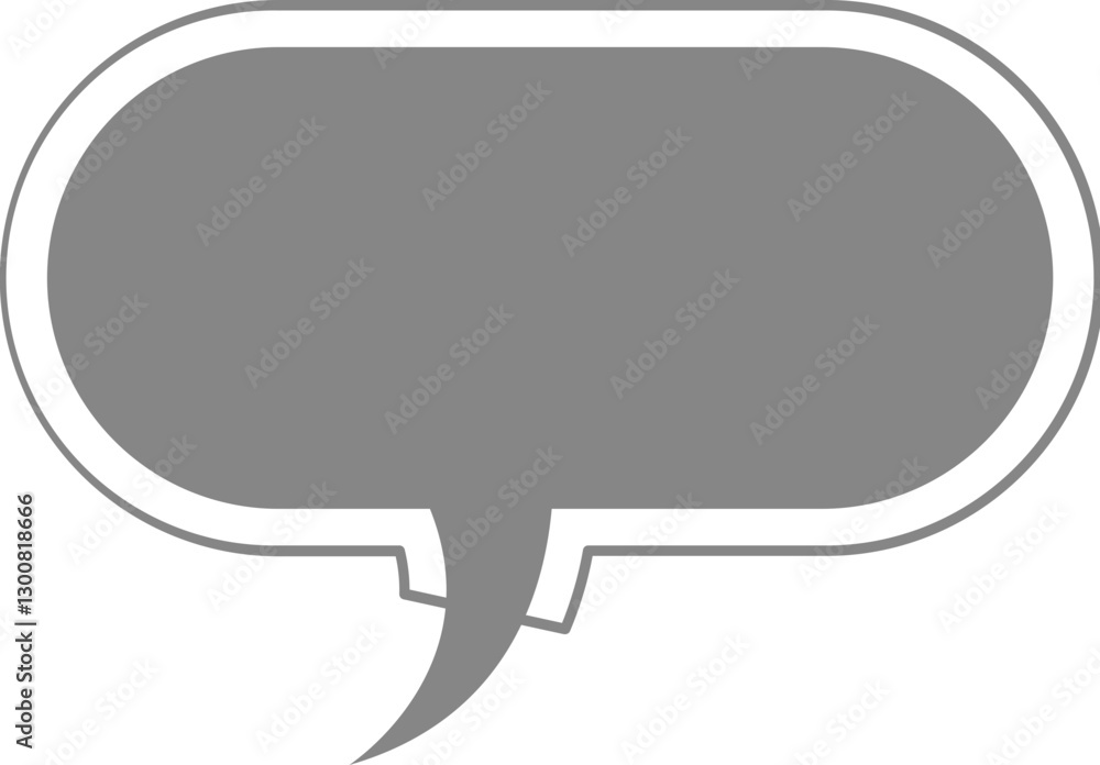 Fototapeta premium speech bubble on black background