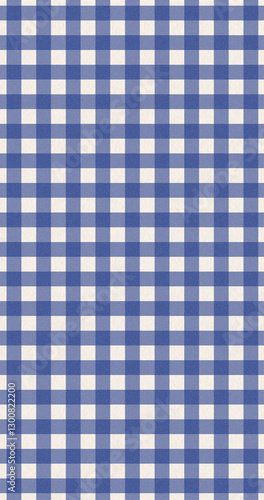 blue and white plaid gingham 