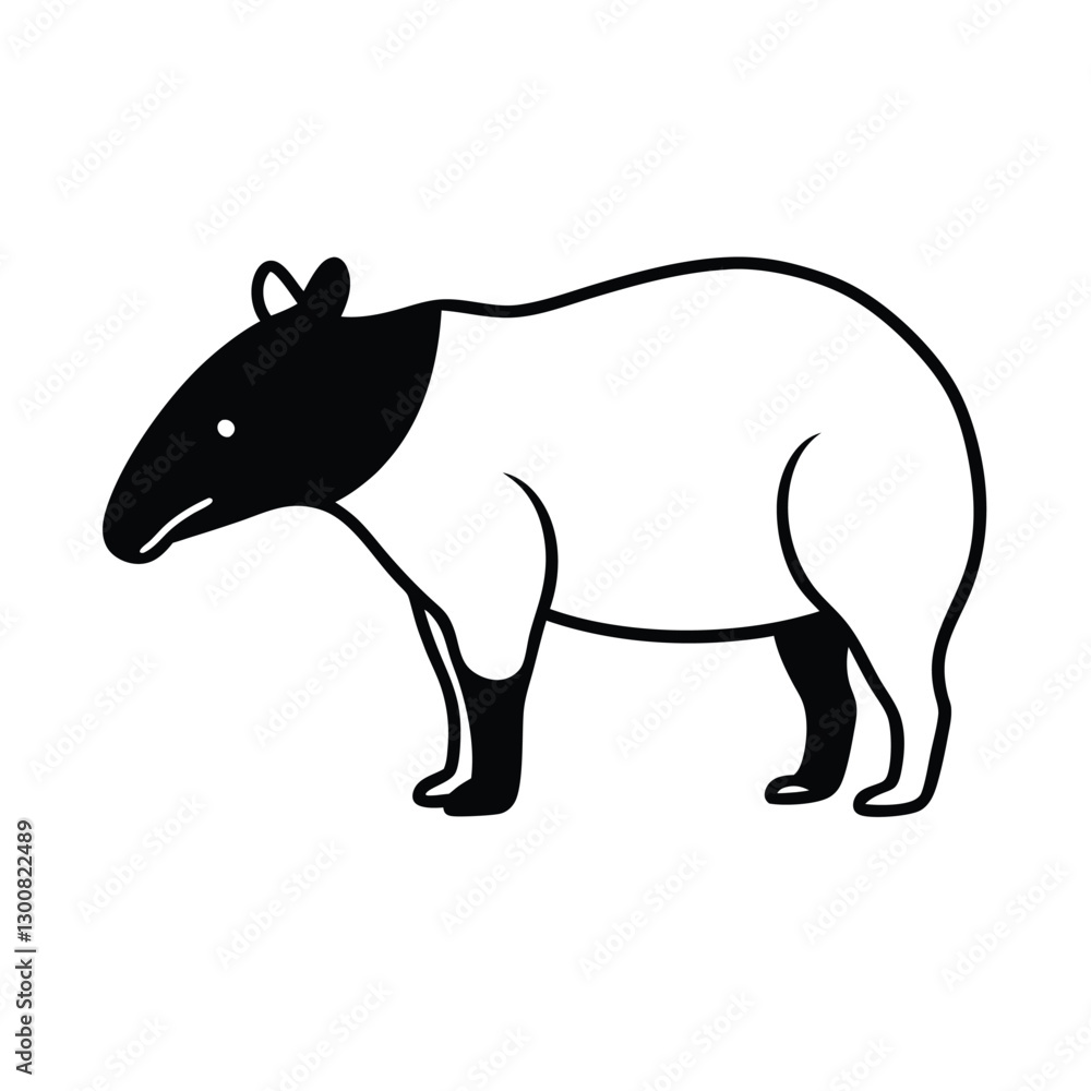 vector illustration of a rhino vector illustration of a rhino