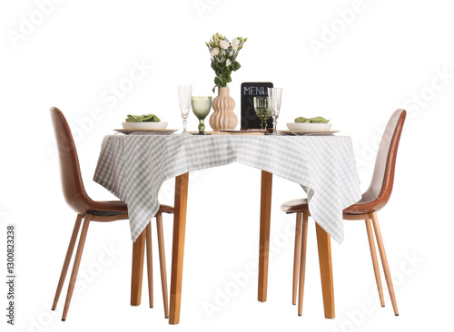 Served restaurant table wit...