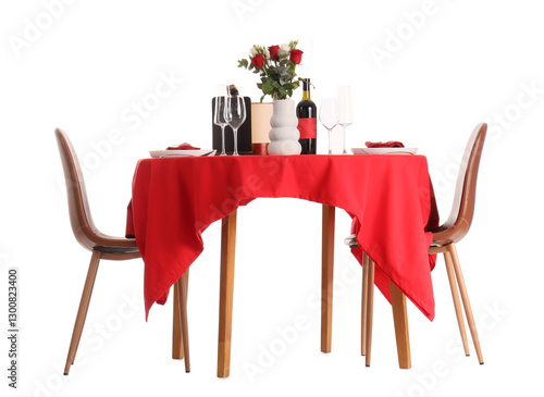 Served restaurant table wit...