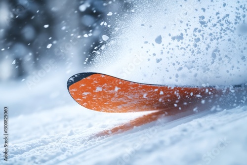 Snowy slopes invite thrill seekers to carve the powder. Generative AI photo