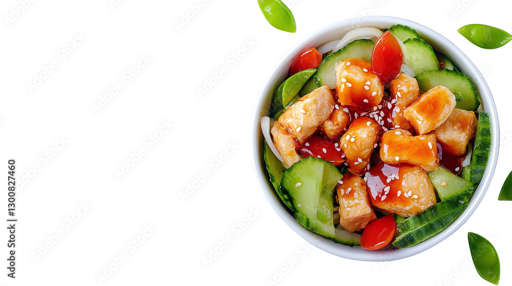Generous bowl of delicious food featuring tender chops and accompaniments for a satisfying and hearty meal experience Generous bowl of delicious food featuring tender chops and accompaniments for a satisfying and hearty meal experience