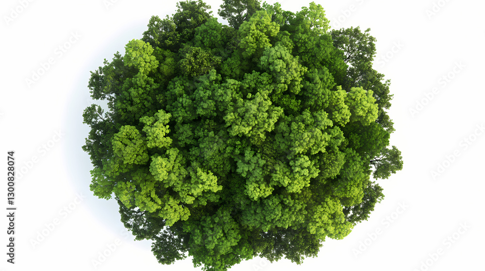shots of varied tree species, lush green treetops, detailed foliage textures, circular canopy shapes, botanical diversity showcase, crisp white isolation background. Isolation - Cave. Illustration shots of varied tree species, lush green treetops, detailed foliage textures, circular canopy shapes, botanical diversity showcase, crisp white isolation background. Isolation - Cave. Illustration