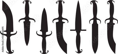 Hunting Knife silhouettes