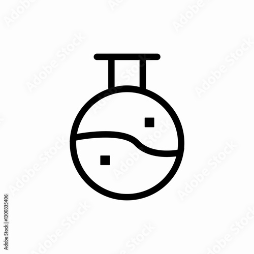 Magic potion bottle icon vector sign