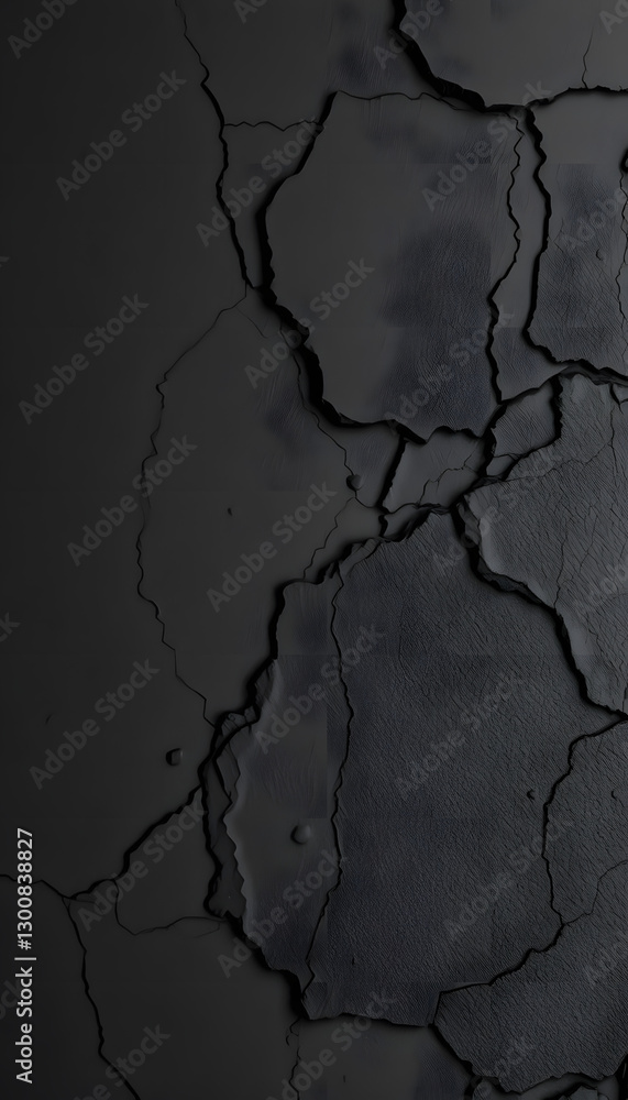 Obraz premium Black white abstract background. Black stone background. Dark gray grunge background. Wide banner with rock texture, 8k photorealism. with white shades