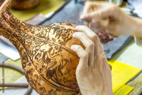Tableau sur toile Chinese ceramics in development