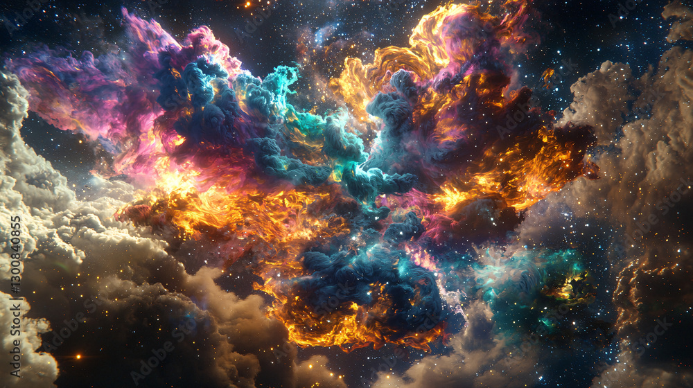 Nebular Chaos: The Fusion of Light and Fire Nebular Chaos: The Fusion of Light and Fire