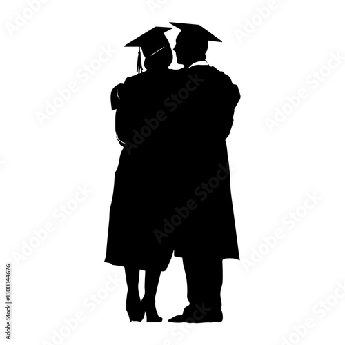 Graduation Silhouettes Collection: Perfect Vectors for Academic Milestones