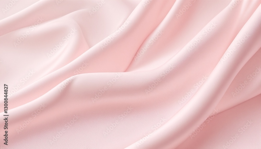 Fototapeta premium Silk Fabric Background: Light Pink Smooth Satin Texture.