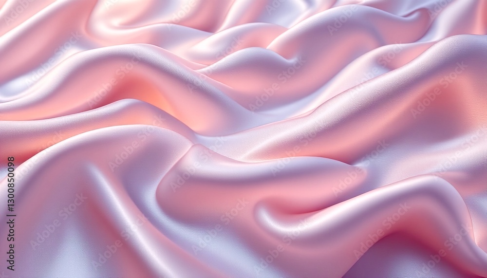 Obraz premium Silky pink fabric with smooth and flowing texture.