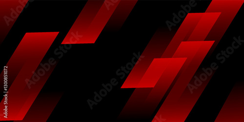 red background with abstract square shape, dynamic and sport banner concept.