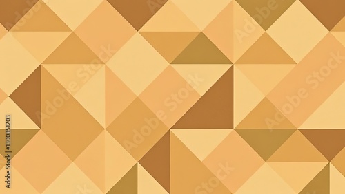 Abstract Geometric Beige and Brown Triangle Pattern Background