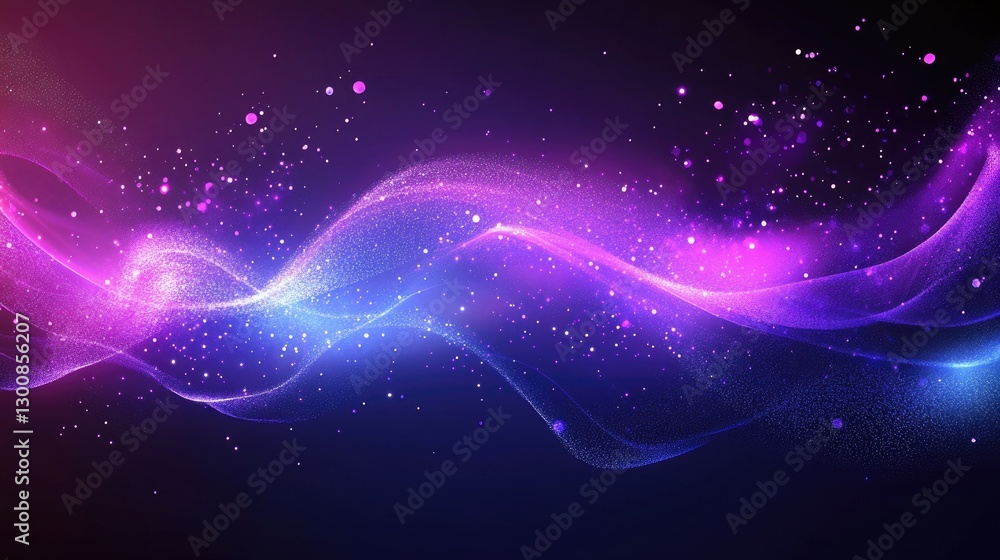 3D rendering of a purple and blue light ray background with glowing stardust and a speed motion blur effect. 3D rendering of a purple and blue light ray background with glowing stardust and a speed motion blur effect.