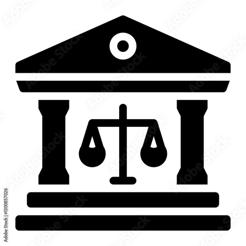 courthouse glyph icon