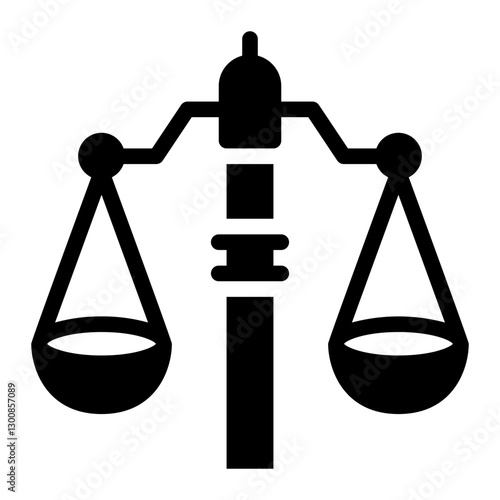 law scale glyph icon