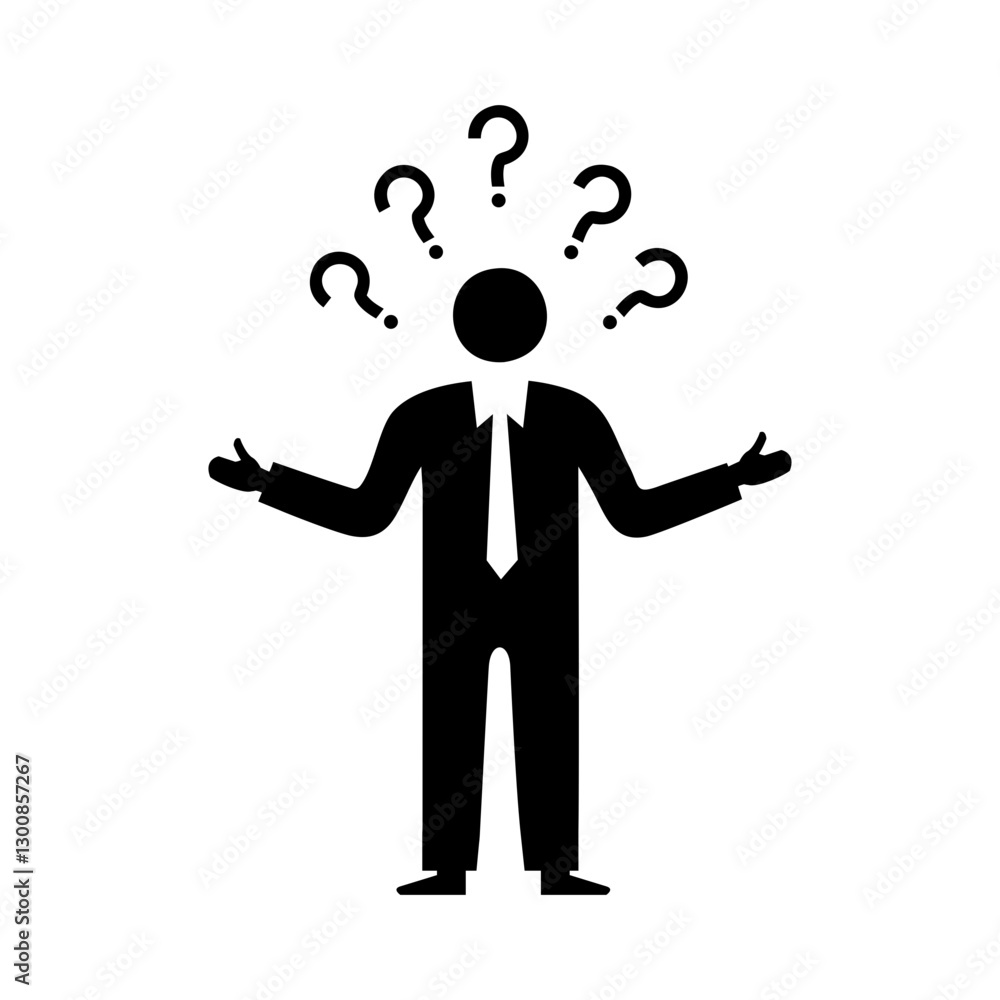 uncertainty vector icon uncertainty vector icon